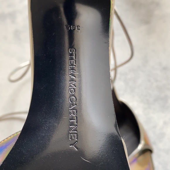 Stella McCartney Iridescent Faux Leather Sandals - Picture 6 of 8